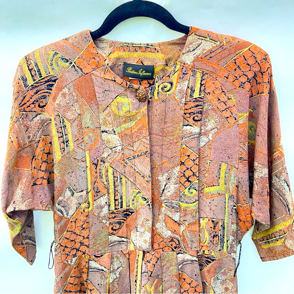 Vintage 1980s Positive Influence Secretary Dress